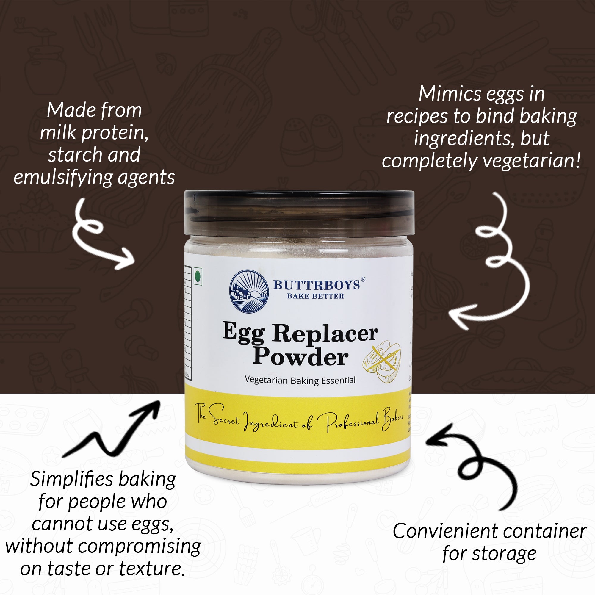 BULK EGG REPLACER POWDER 900G