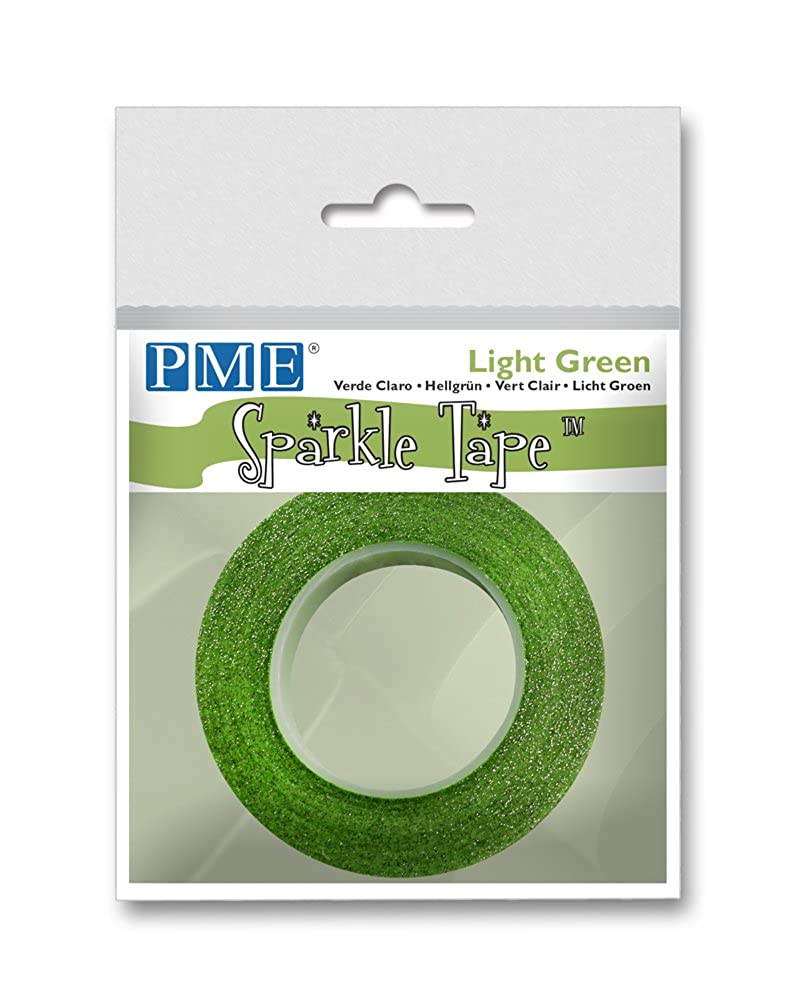 PME LT GREEN SPARKLE TAPE