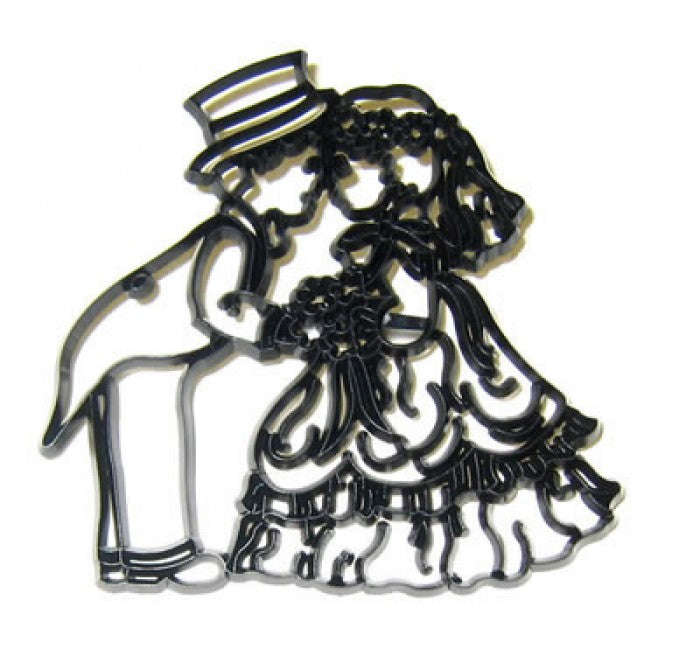 PATCHWORK REVERSE BRIDE & GROOM CUTTER