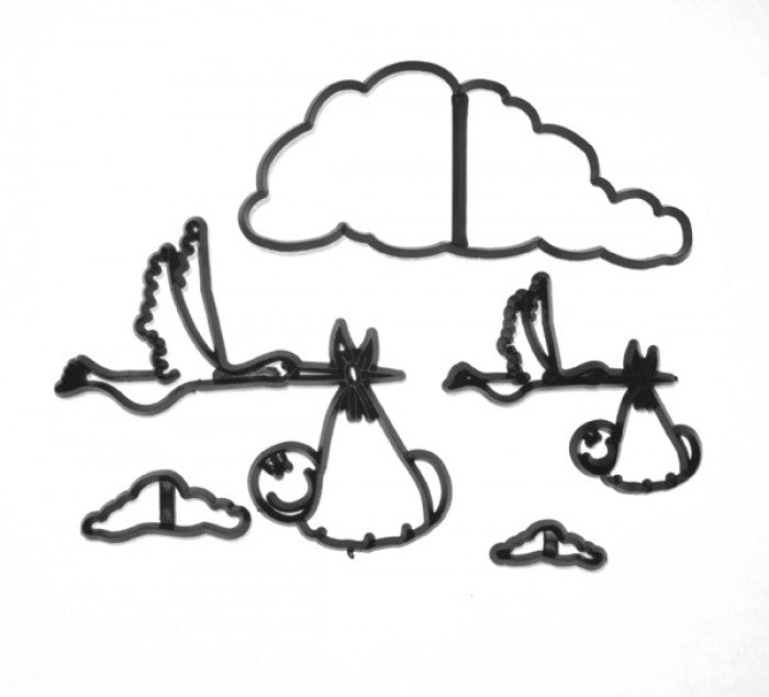 PATCHWORK STORK & BABY CUTTER