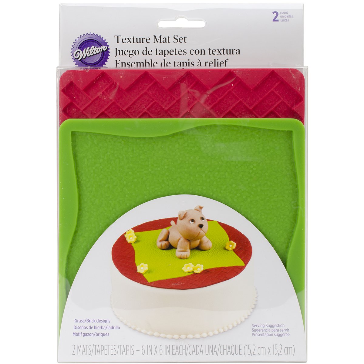 FGP GRASS N BRICK TEXTURE MAT 2 PC