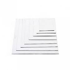 BOARD 12 INCH SQUARE SILVER PACK OF 10