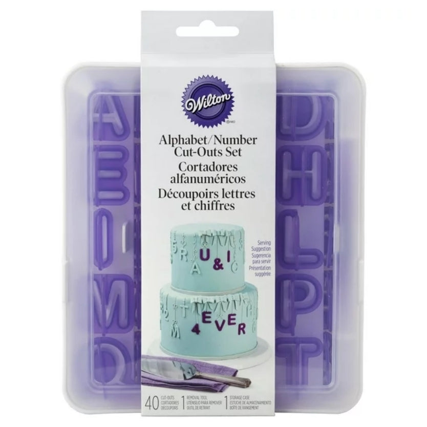 Fondant Letter & Number Cutters Set