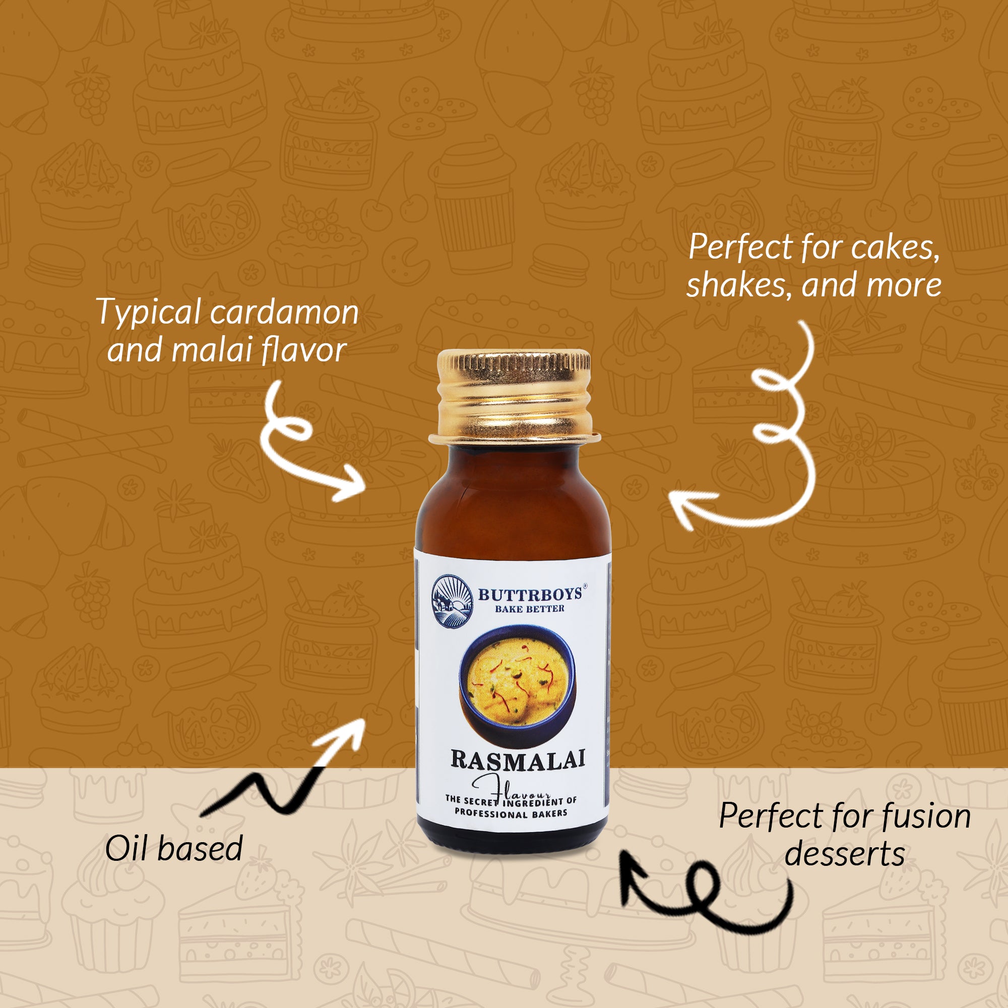 BUTTRBOYS RASMALAI FLAVOUR, 20ML