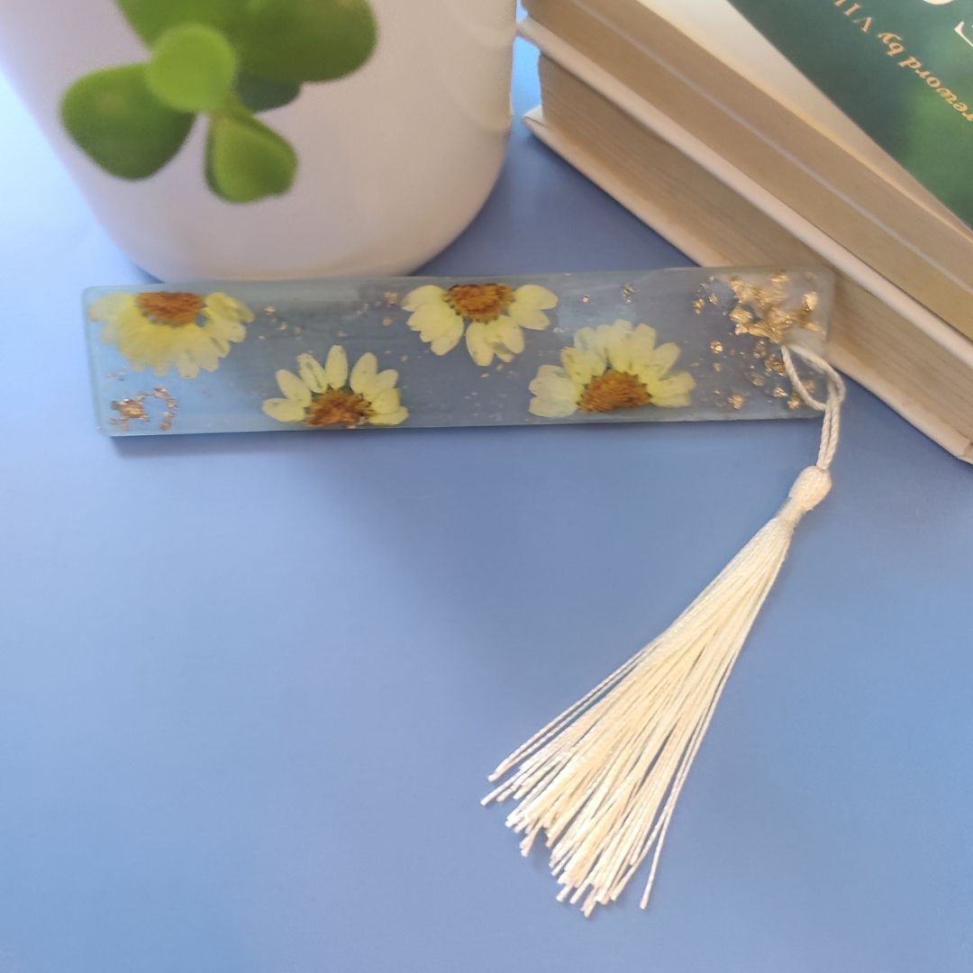 Floral Resin Bookmark