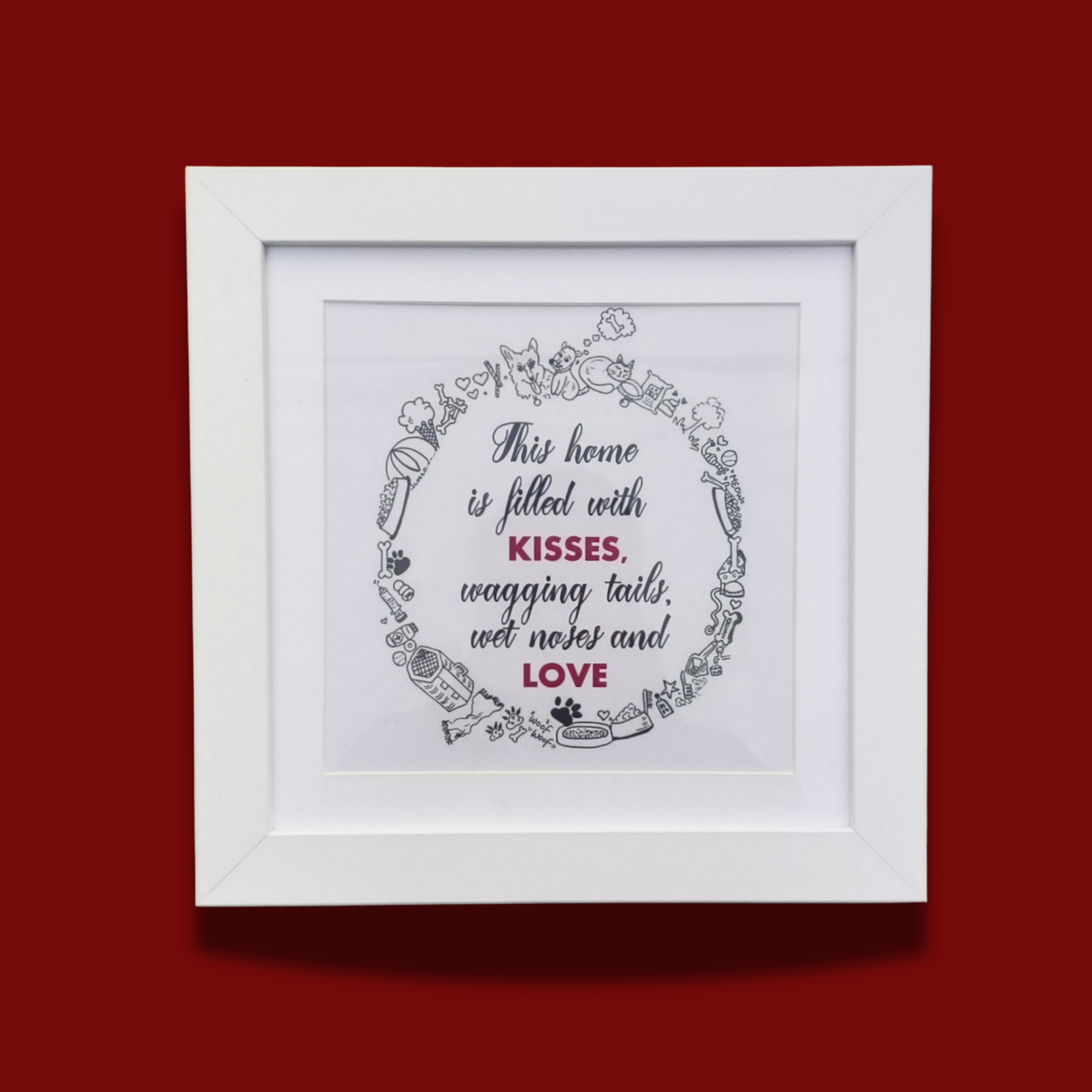 HIBISCUS LOVE LIFE FRAME