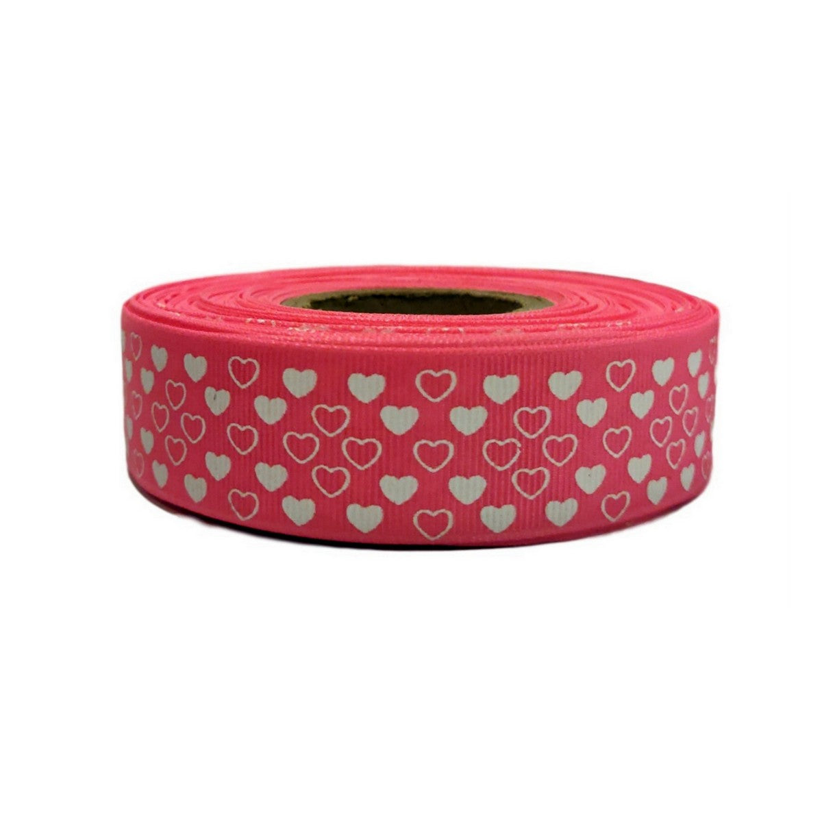 VALENTINE PINK HEARTS  GROSGRAIN RIBBON VALUE PACK ROLL