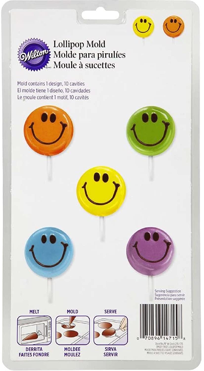 CANDY MOLD SMILEYS LOLLIPOP