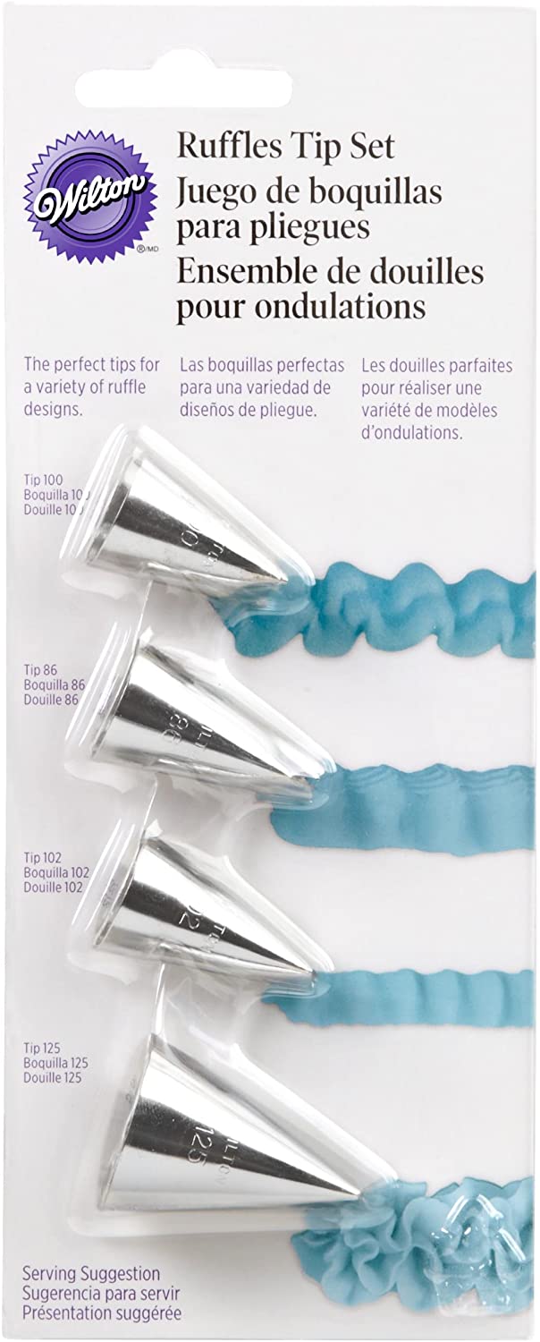 Wilton 4-Piece Ruffles Tip Set