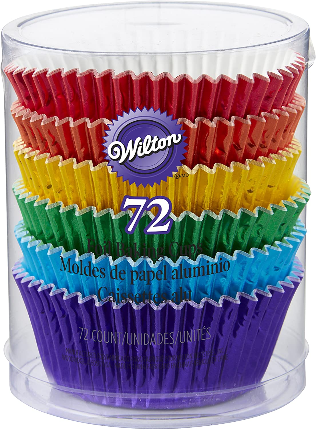 WILTON 72 PACK RAINBOW CUPS