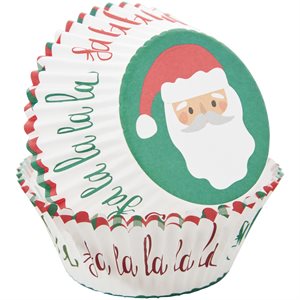 Santa Claus Cupcake Std Liners