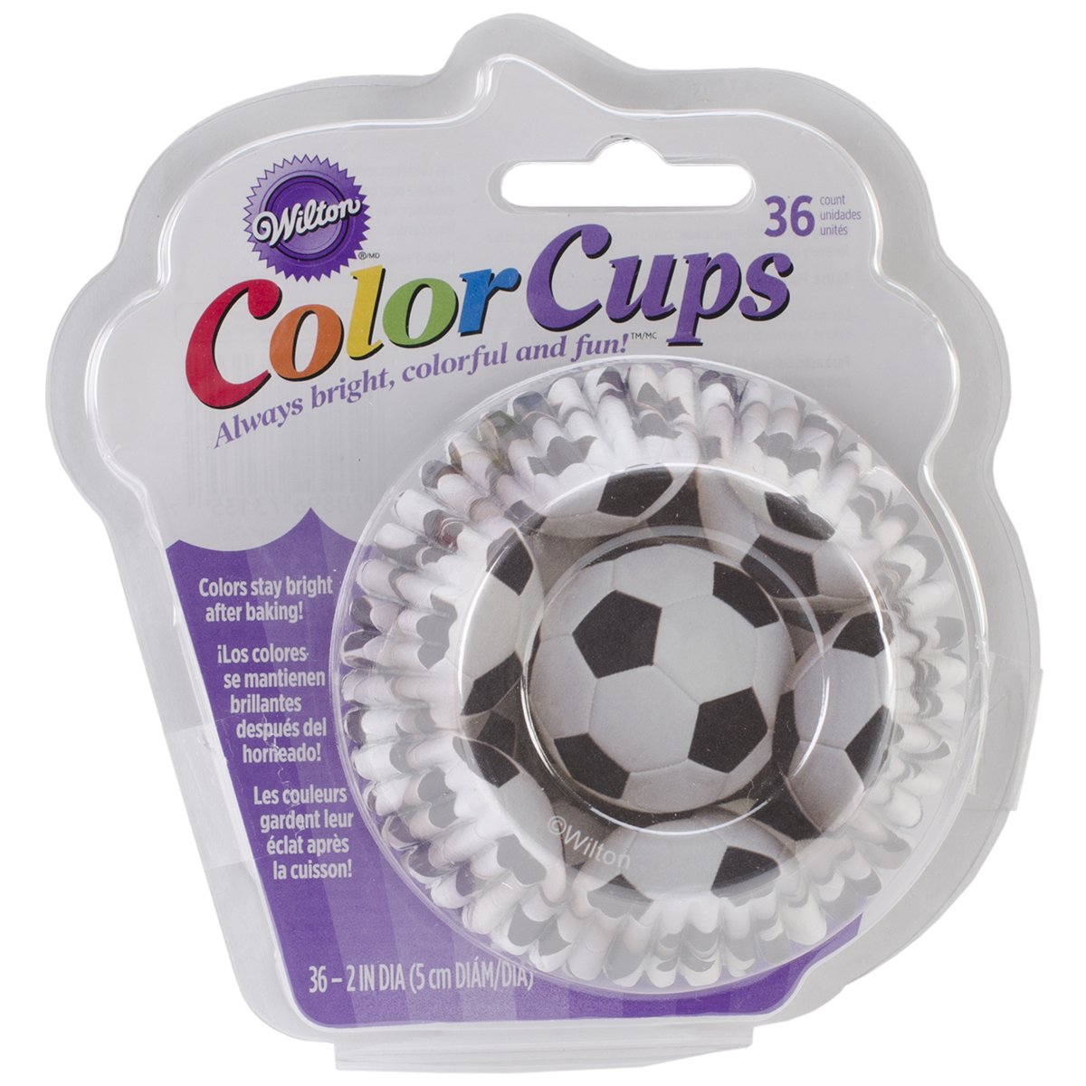 LINERS CLRCUP STD PHOTO SOCCER 36CT