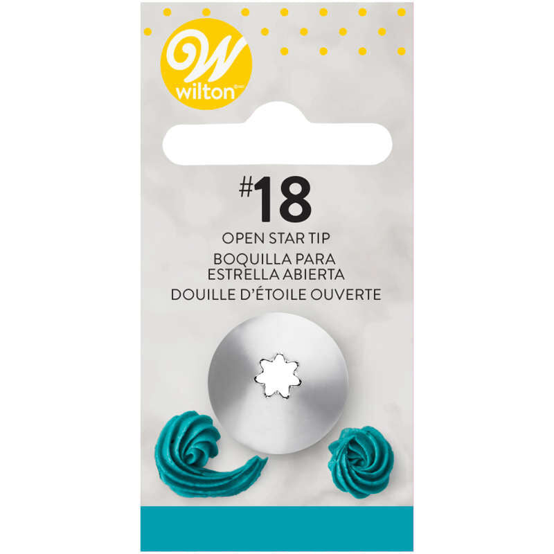 WILTON TIP 18 OPEN STAR DECORATING TIP