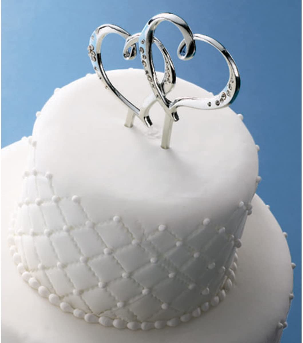 TOPPER DOUBLE HEARTS CAKE PICK