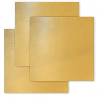 BOARD 6 INCH SQUARE GOLD SMOOTH EDGE