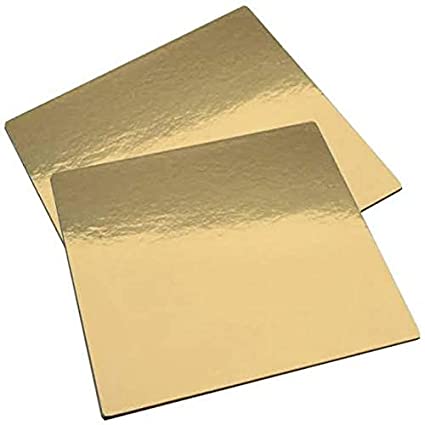 BOARD 6 INCH SQUARE GOLD SMOOTH EDGE