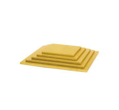 BOARD 6 INCH SQUARE GOLD SMOOTH EDGE