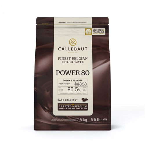 CALLEBAUT COUVERTURE CHOCOLATE DARK 80% 2.5 KG