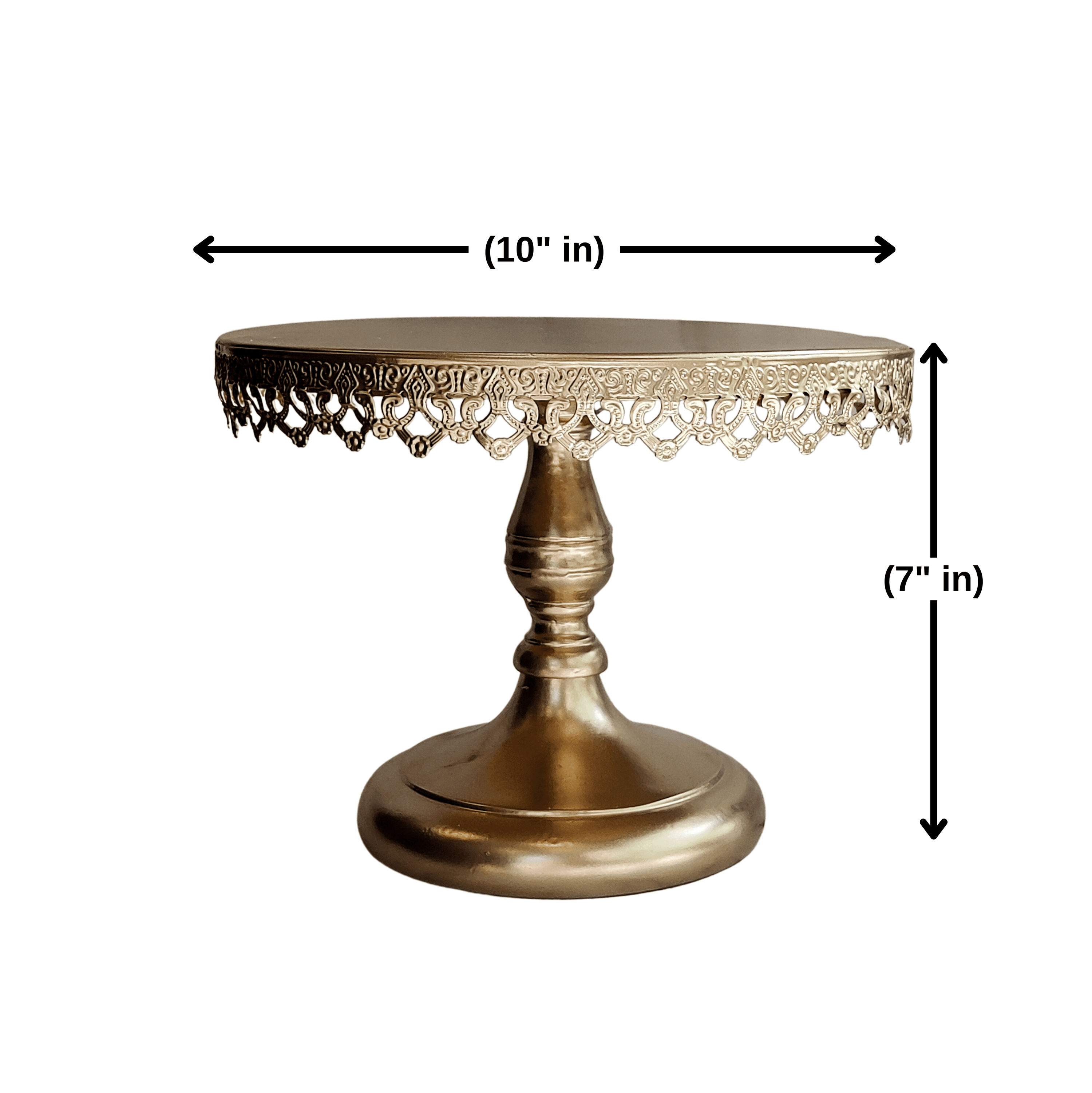 METAL BELLE CAKE STAND GOLD