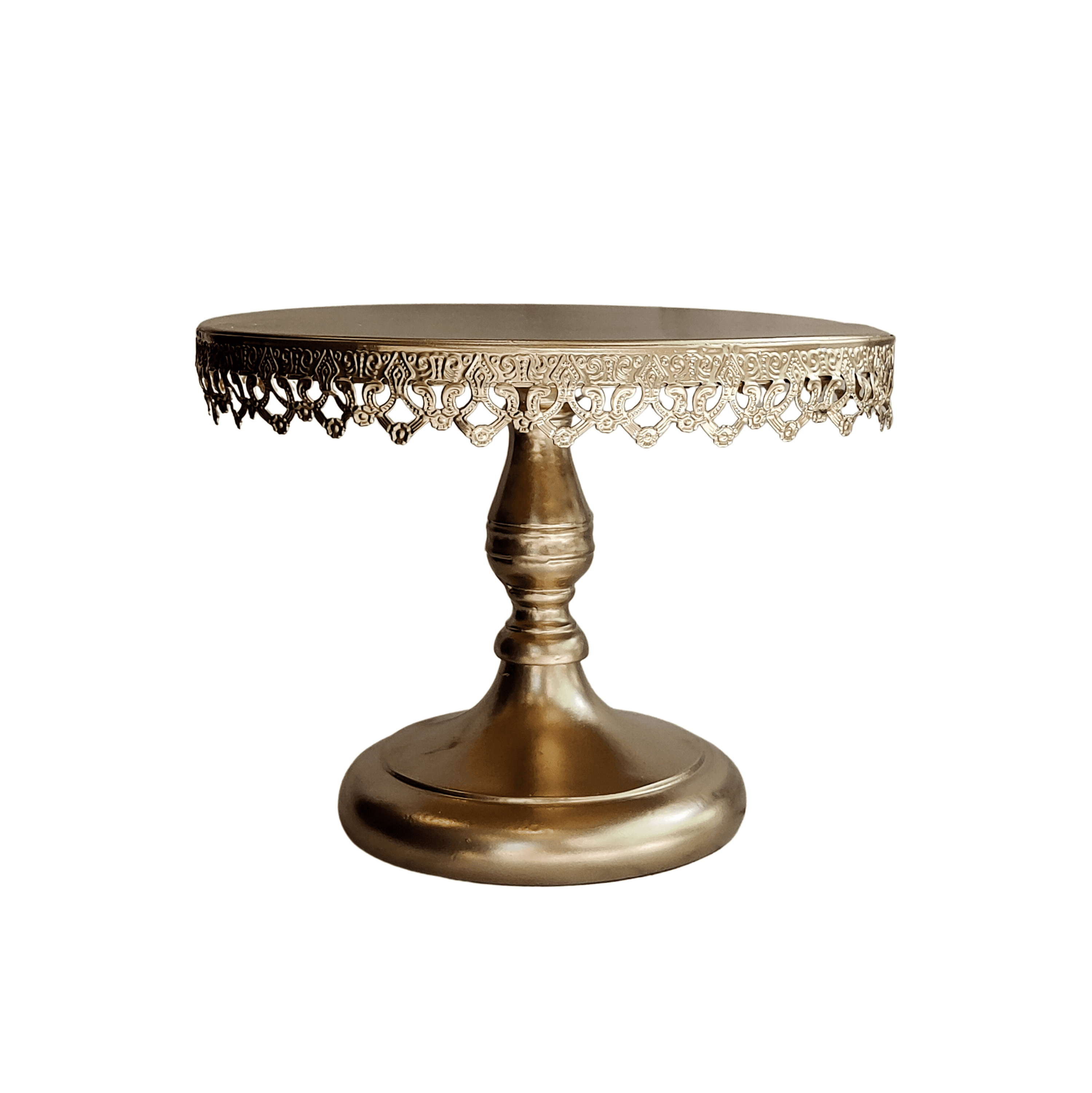 METAL BELLE CAKE STAND GOLD