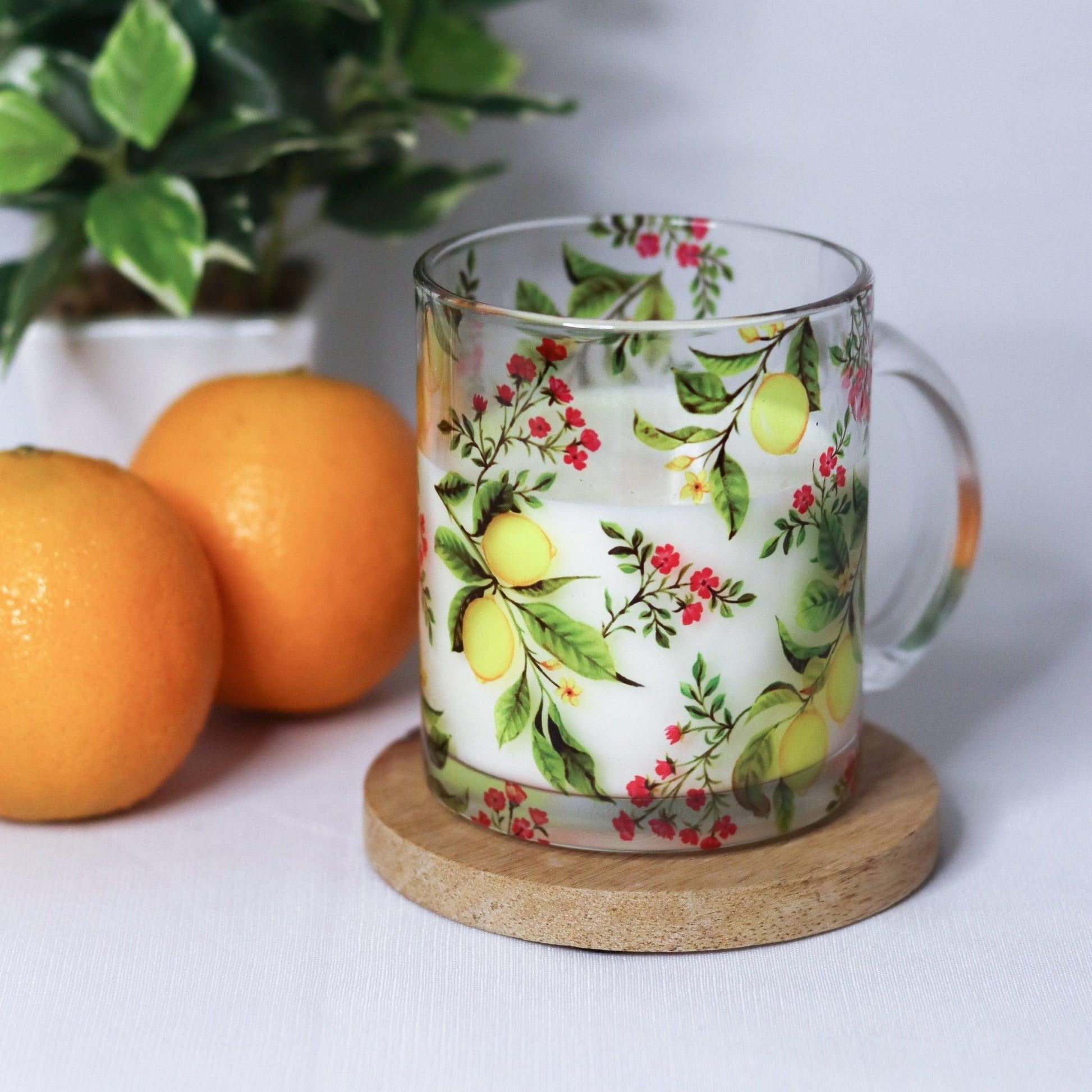 Zesty Lemon Glass Mug