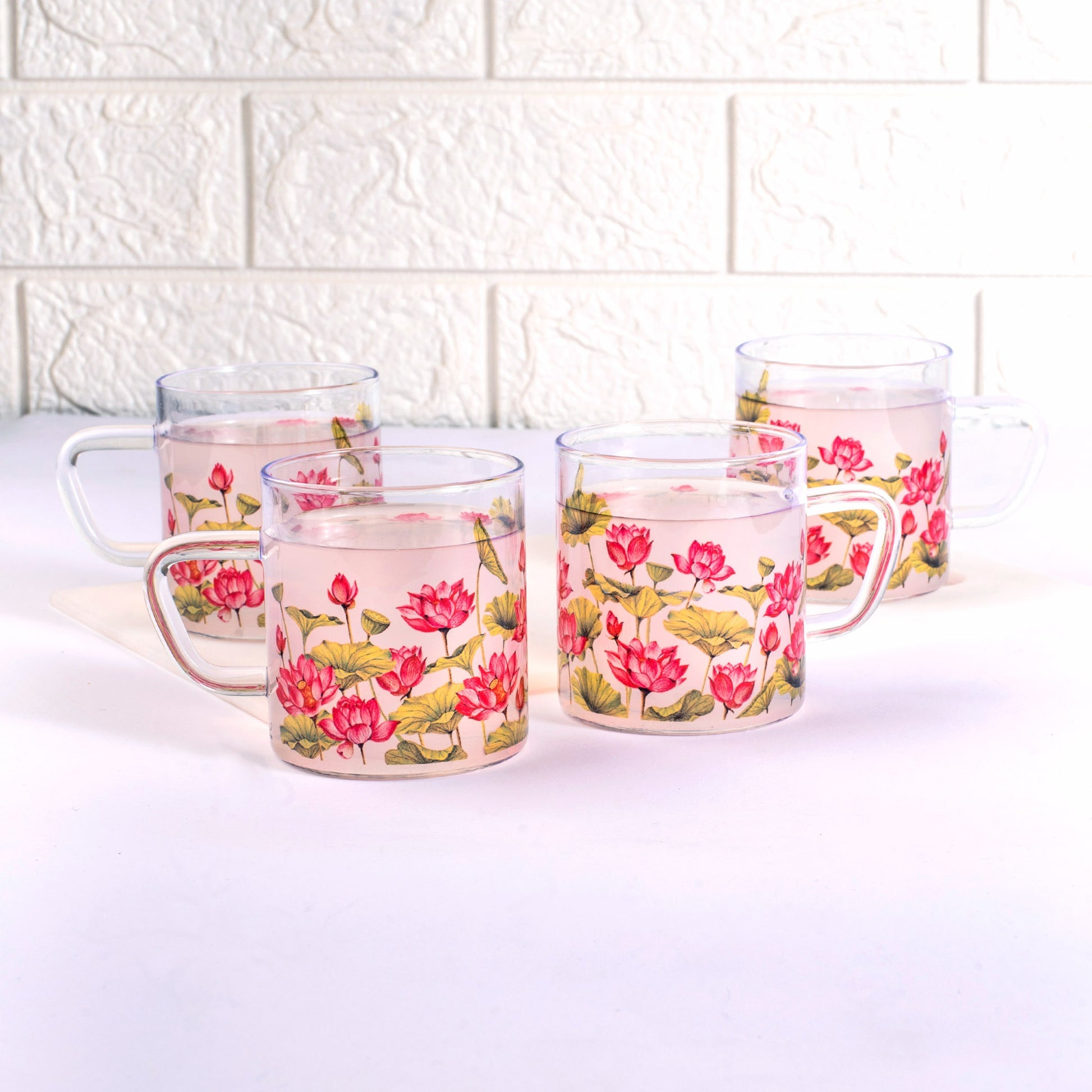 Lotus Field Cups Set of 4