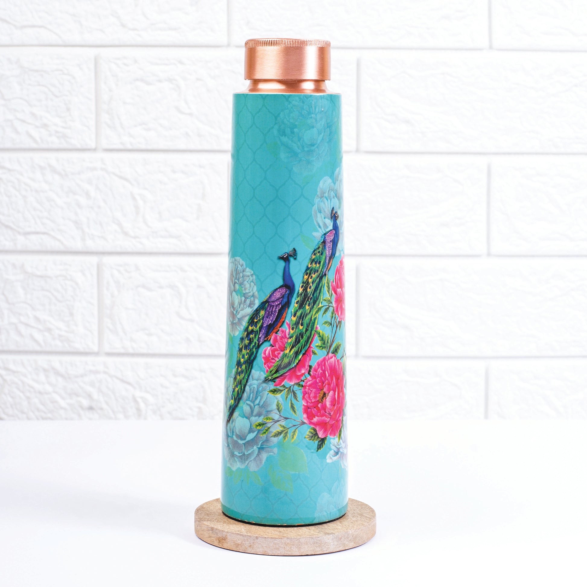 The Royal Peacock Copper Bottle