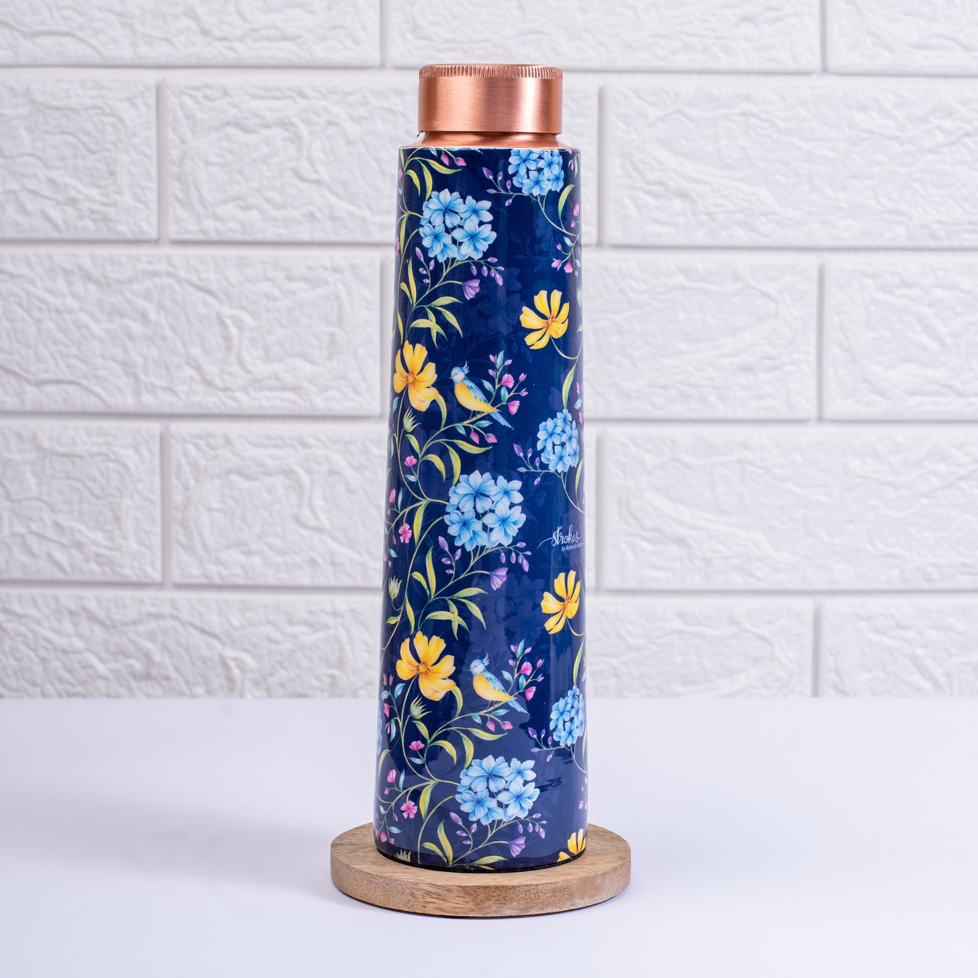 Vintage Blooms Copper Bottle