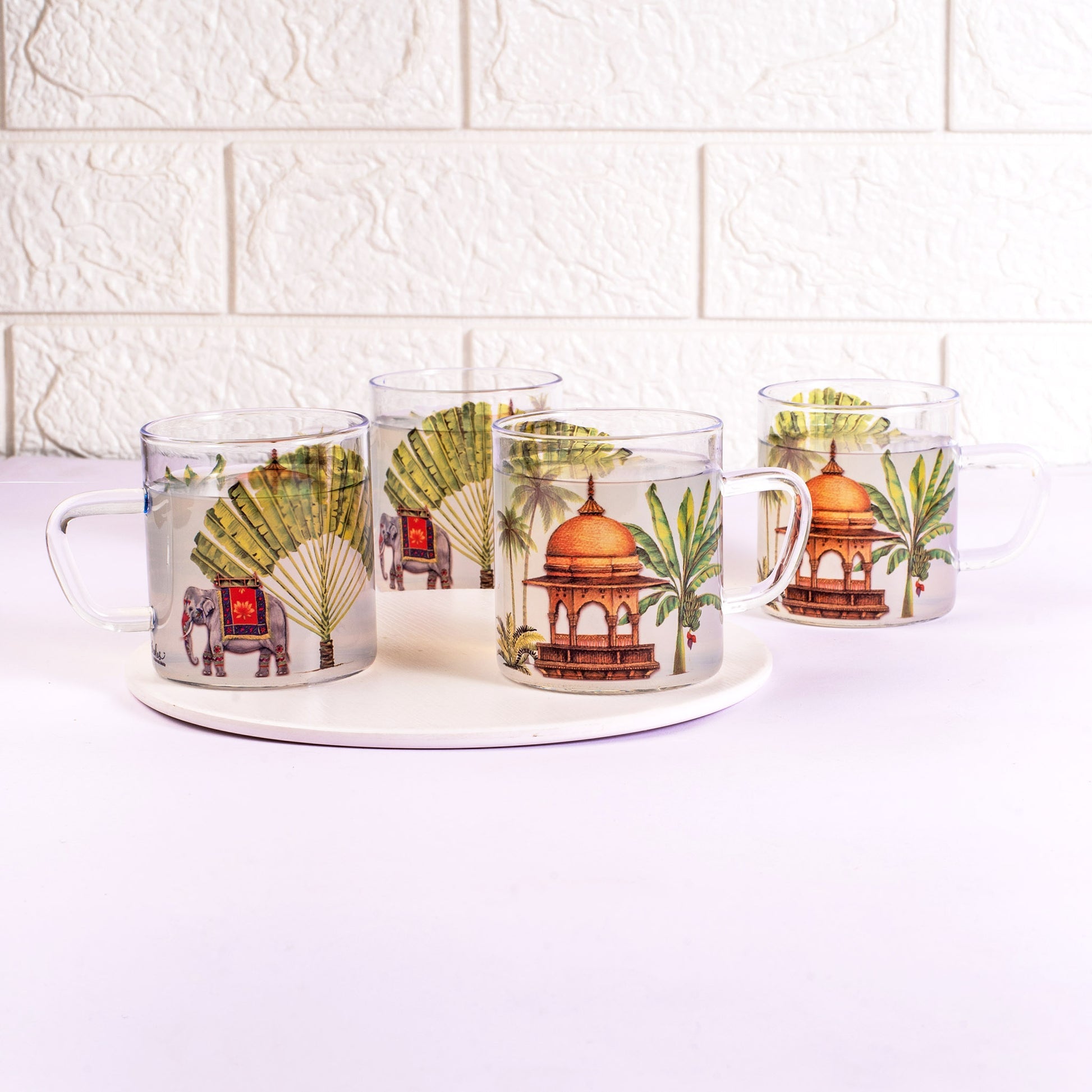 Royal Elephant Cups Set of 4