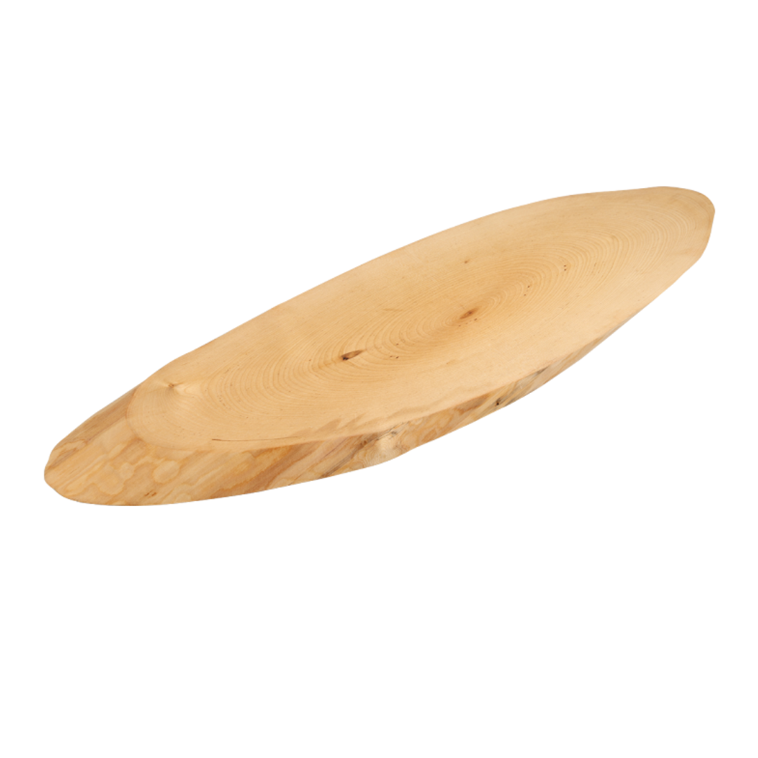 Organic Neem Wood Live Edge Serving Platter – Antibacterial Long Oval Charcuterie Board & Natural Cutting Slab | Eco-Friendly Anti-Microbial Tree Slice Tray for Kitchen, Dining, & Rustic Home Décor