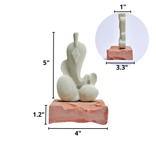 LORD GANESHA ON SANDSTONE BASE