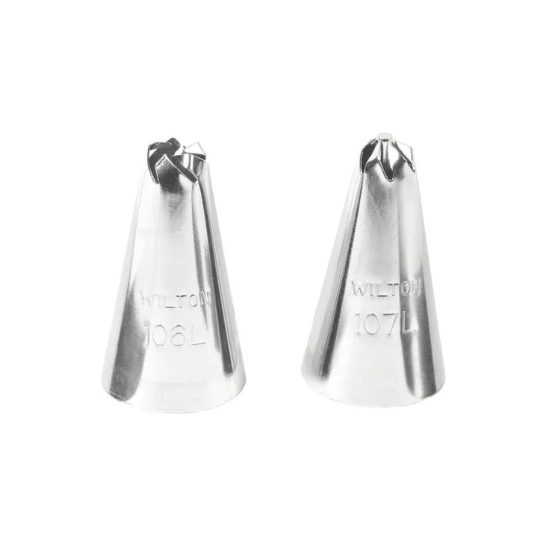 Wilton 418-613 Left-Hand Drop Flowers Decorating Tip Set