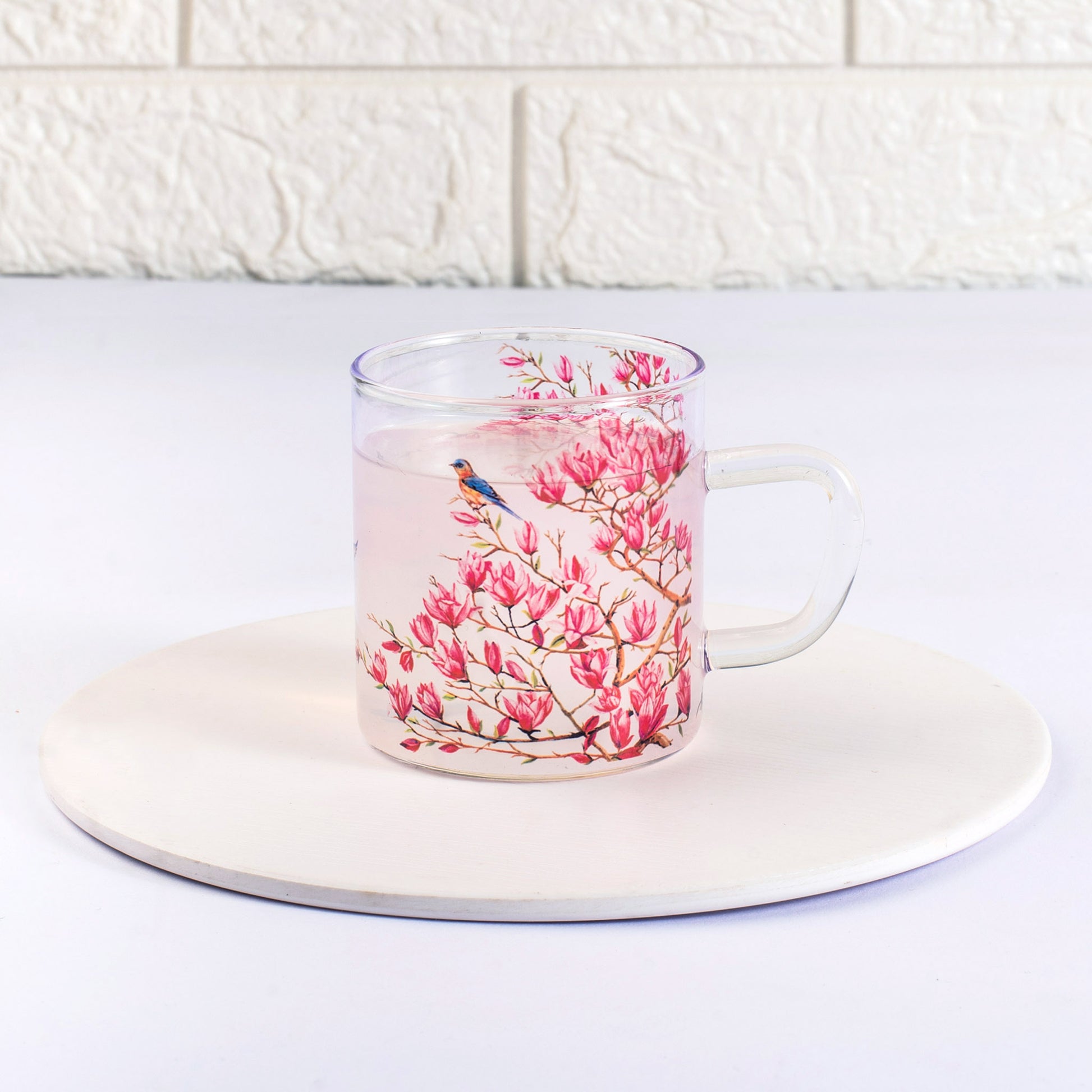 Pink Magnolias Cups Set of 4