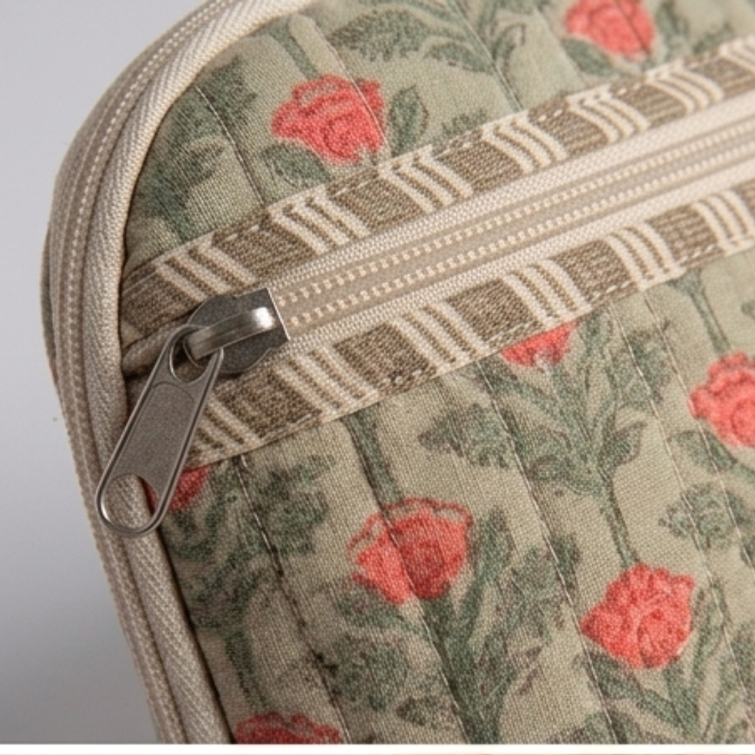 Floral Printed Quilted Laptop case
