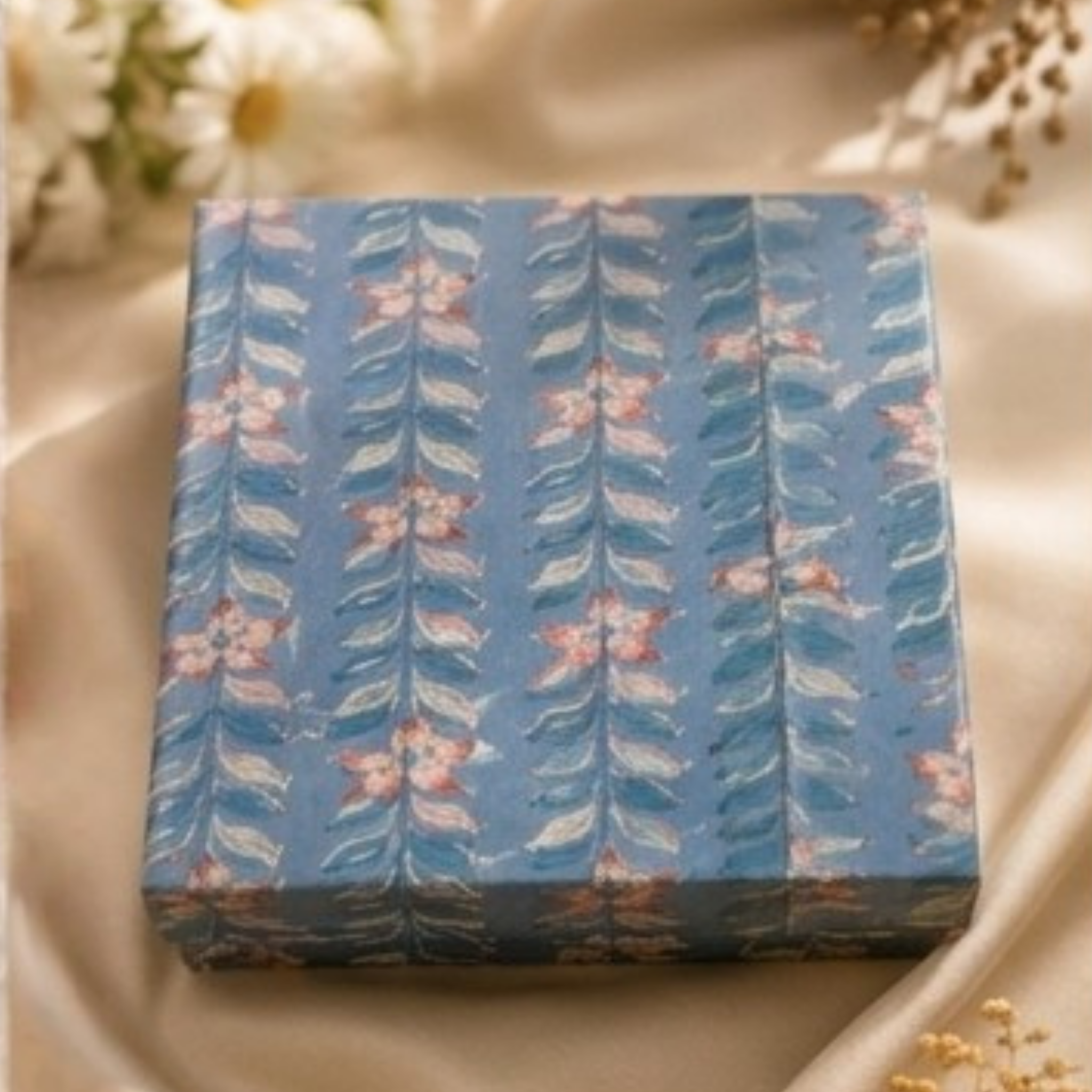 The Aesthetic Desk Essentials 5-Piece Workspace Gift Set – Serene Blue Vine