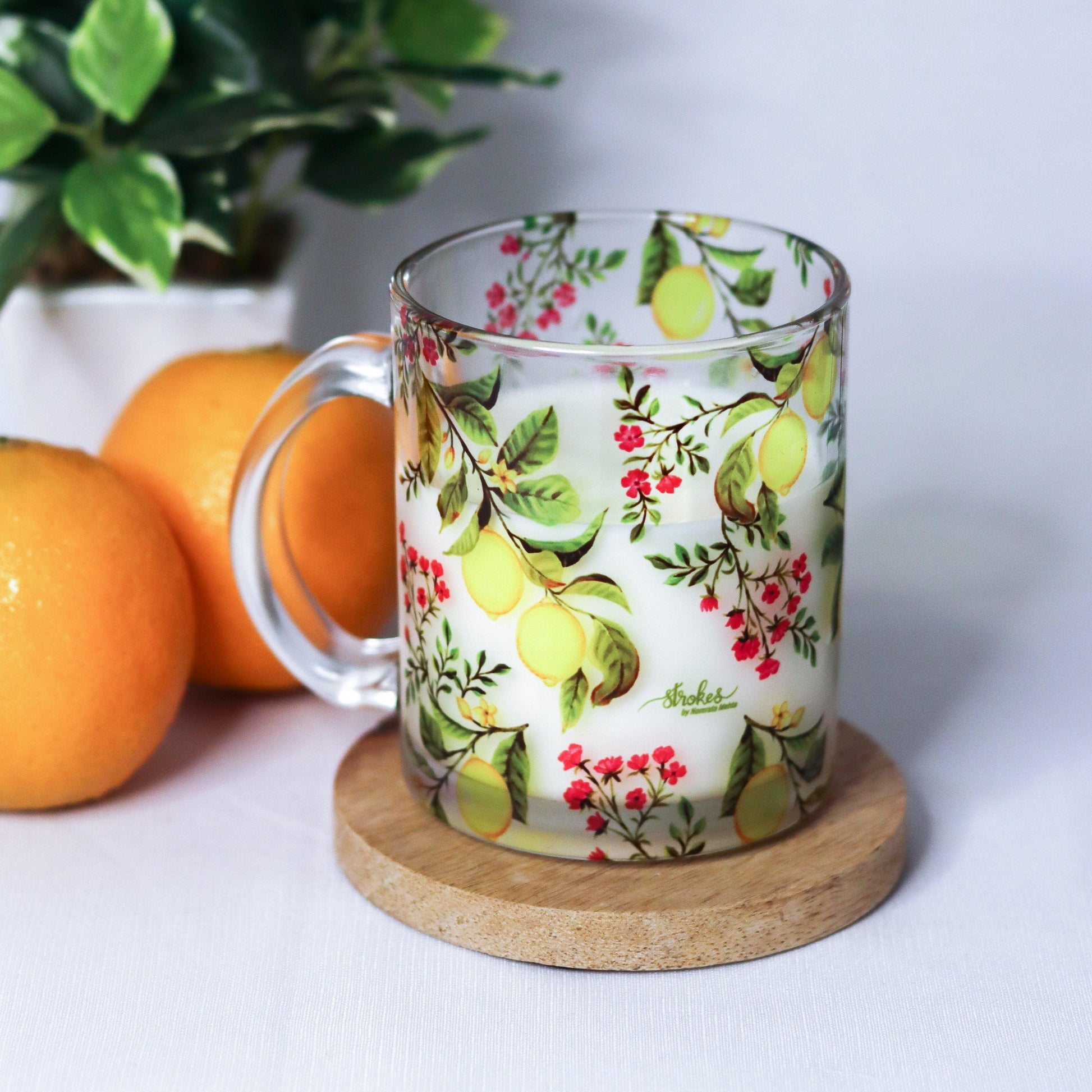 Zesty Lemon Glass Mug