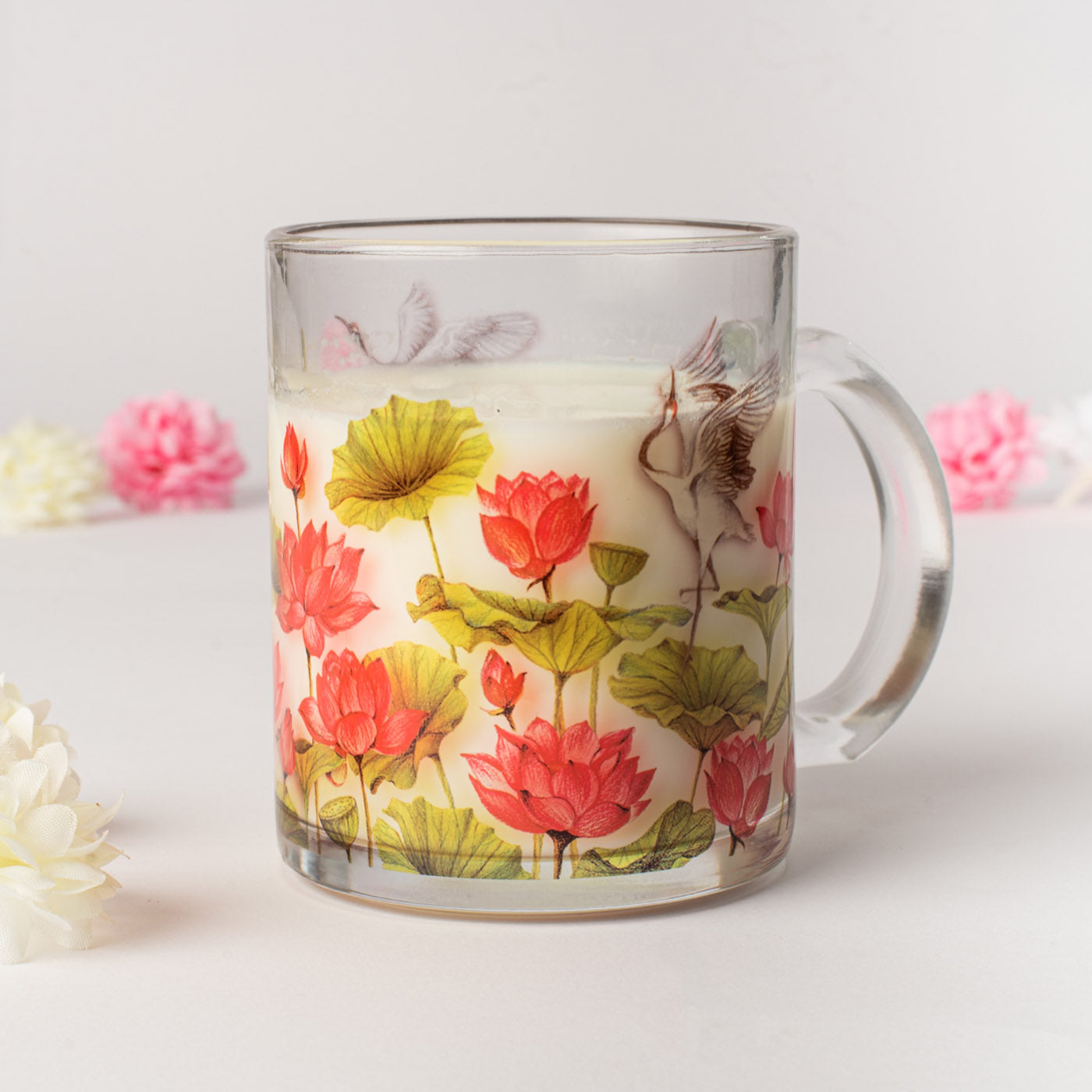 The Lotus Field Glass Mug