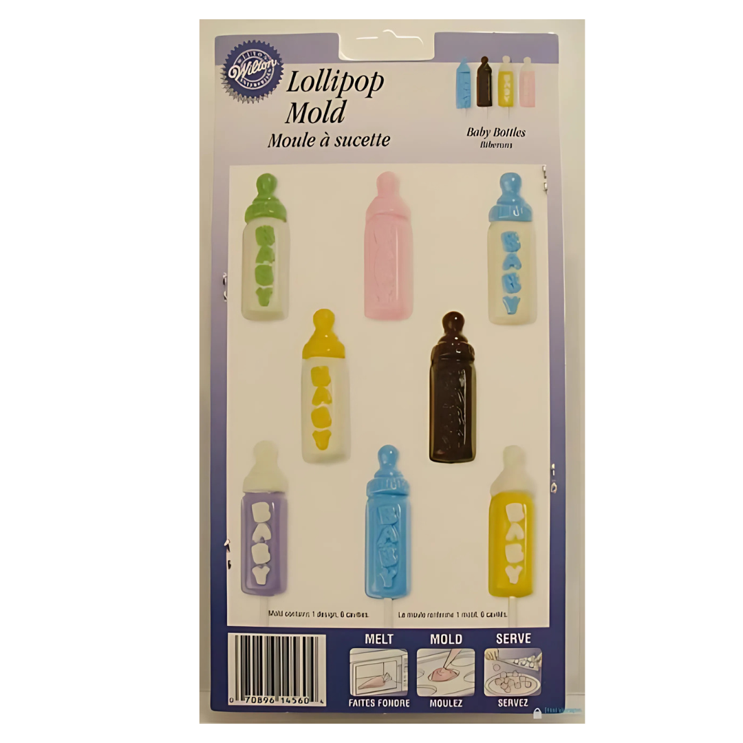 CANDY MOLD BABY BOTTLES LOLLIPOP