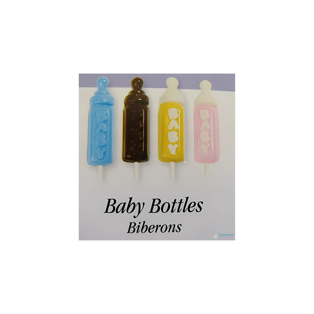 CANDY MOLD BABY BOTTLES LOLLIPOP