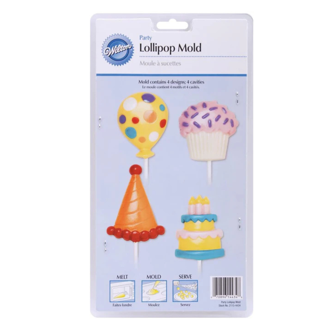 CANDY MOLD BIRTHDAY LARGE LOLLIPOP