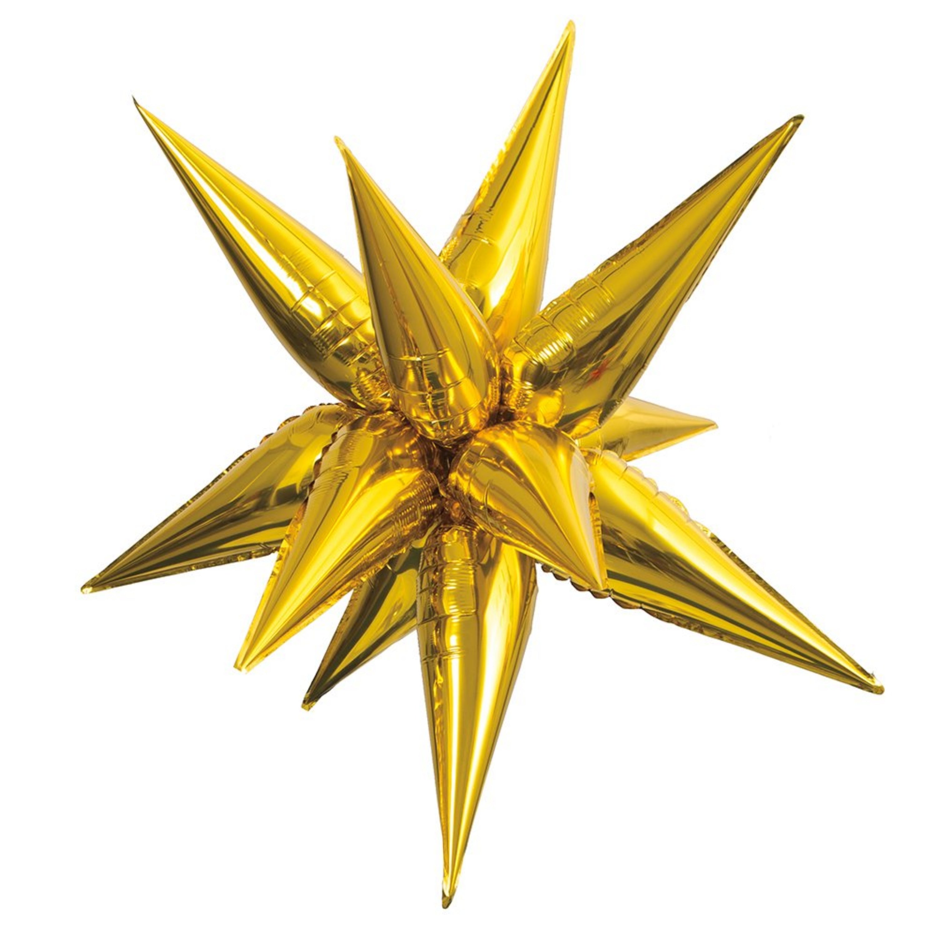 3D GOLD FOIL 12 POINT STAR BURST LARGE 27INCH 1/PKT