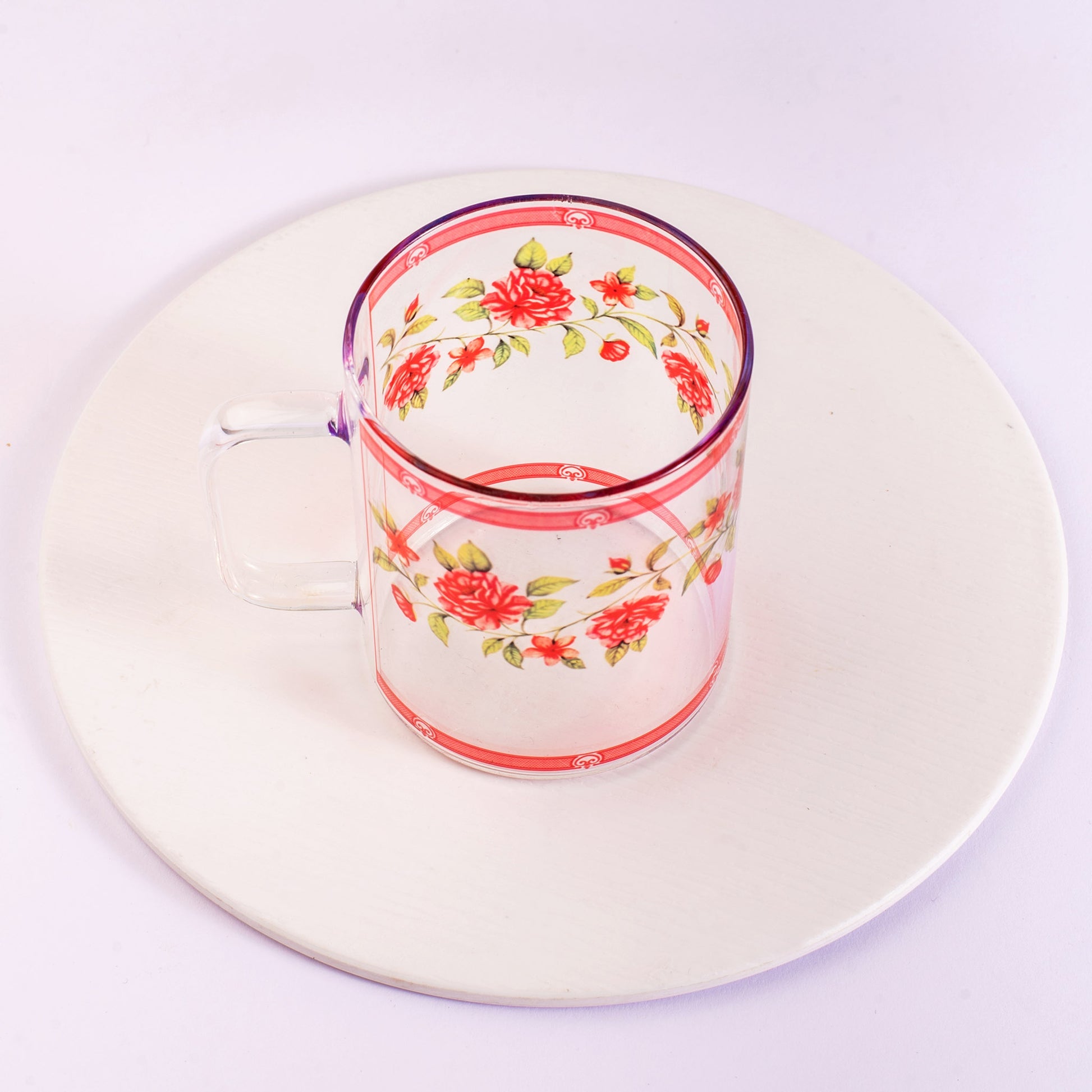 Shrub Roses Round Mugs Set of 2