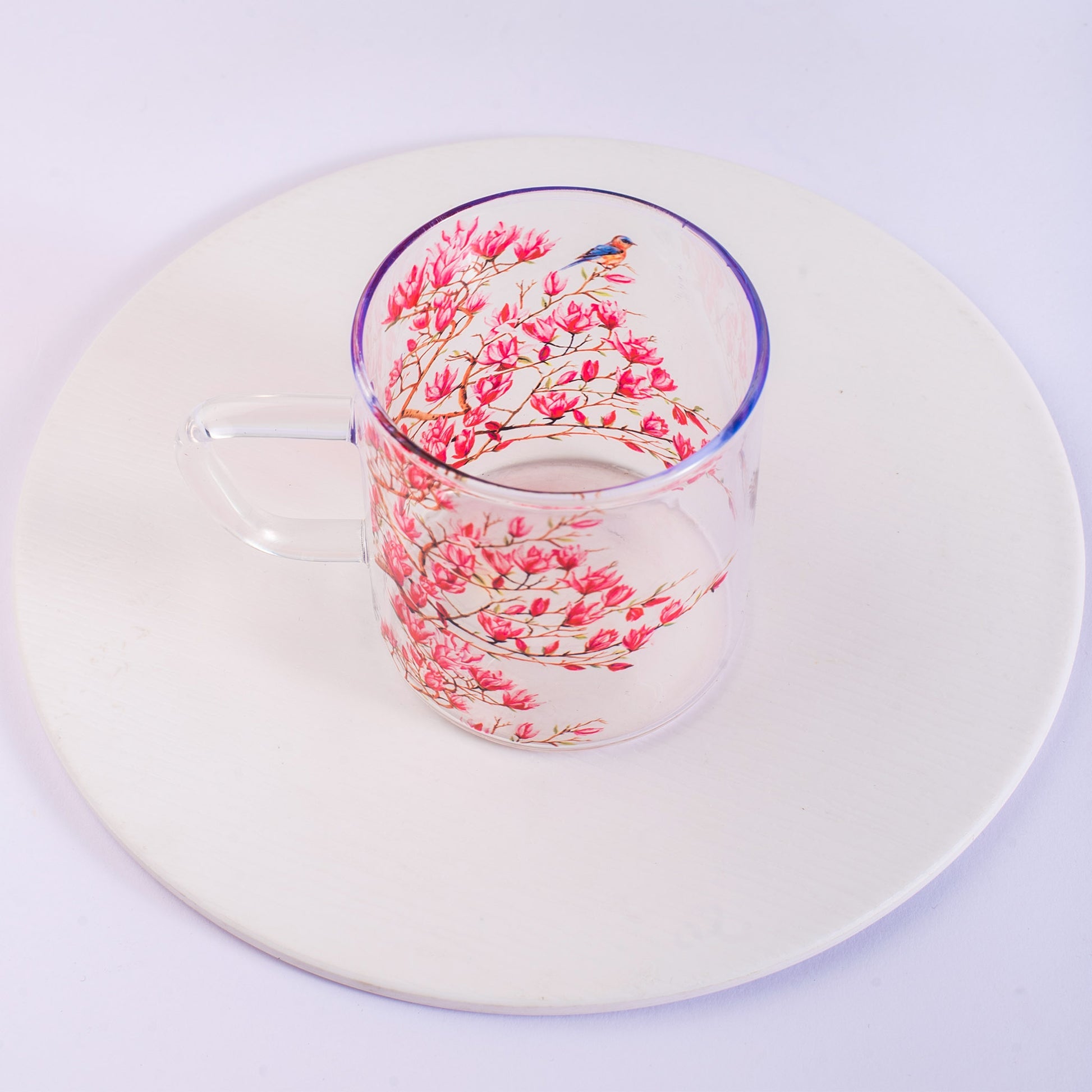 Pink Magnolias Cups Set of 4