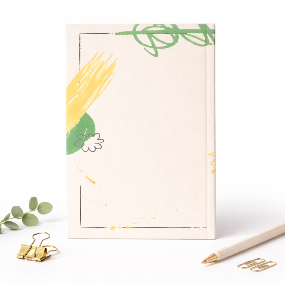 Premium Inspirational Notebooks – Hand-Embroidered & Artistic Quote Journals – "Good Things Take Time" & "Improve Your Tomorrows" – A5 Fabric & Hardcover Stationery Gift A4 SIZE