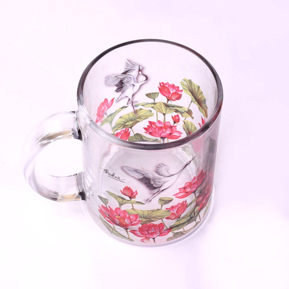 The Lotus Field Glass Mug