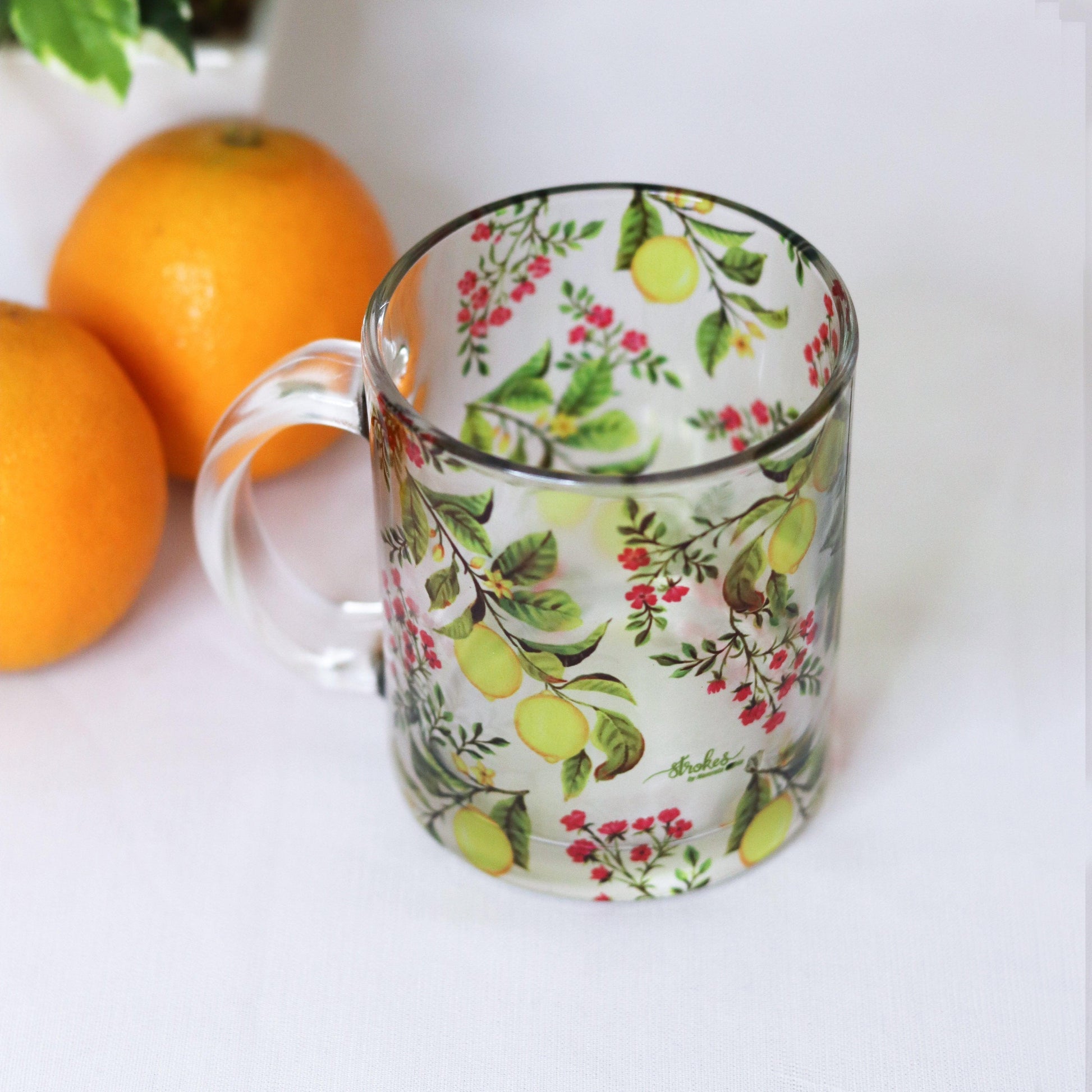 Zesty Lemon Glass Mug