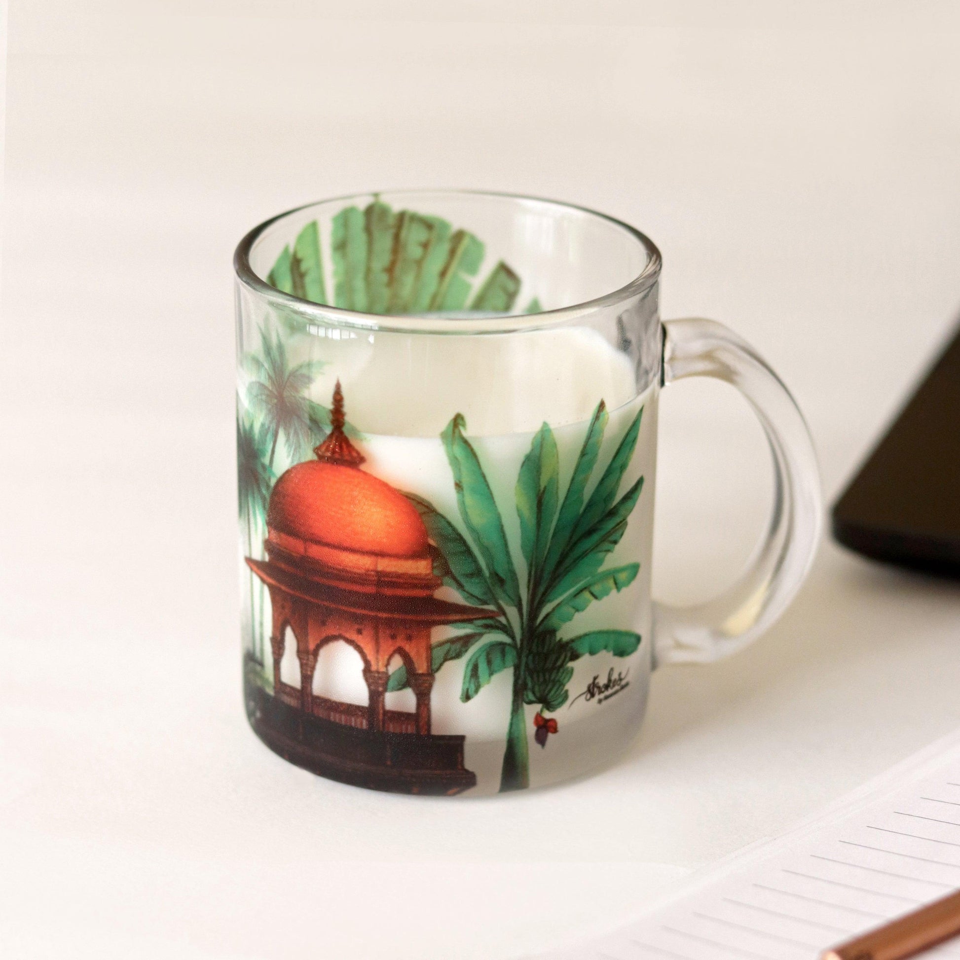 Royal Elephant Glass Mug