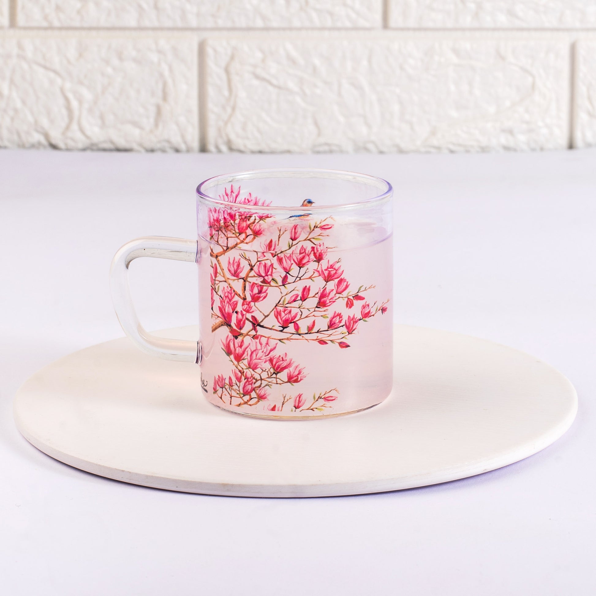 Pink Magnolias Cups Set of 4