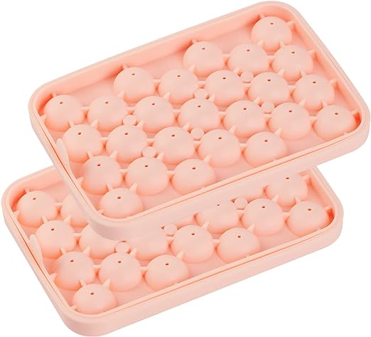 SILICONEWARES 25 CAVITY RND ICE BALL LID PINK