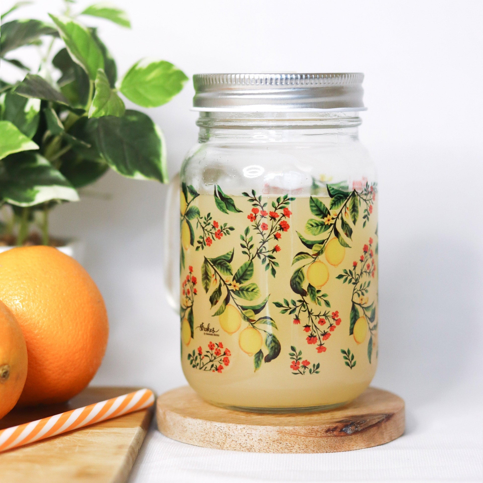 Zesty Lemon Mason Jar